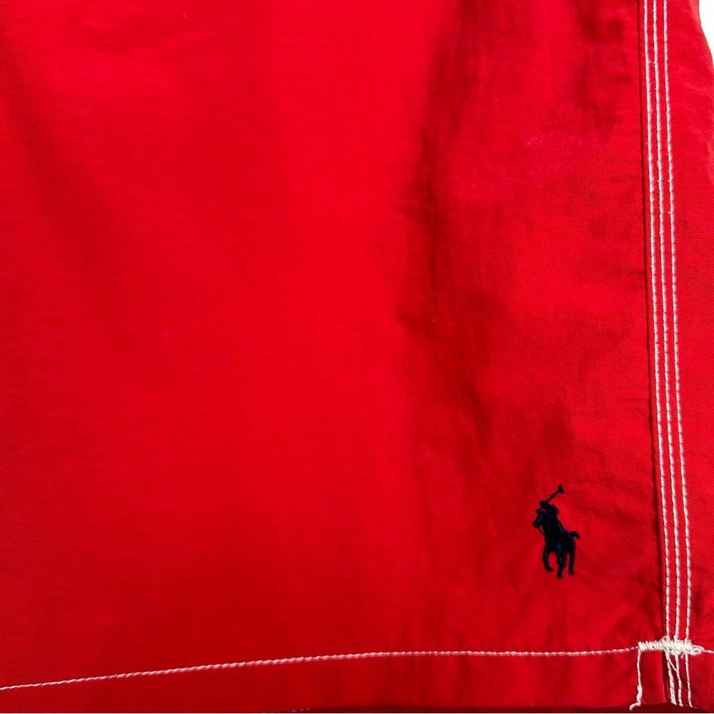 Polo Ralph Lauren Men’s Red Swim Trunks Size Large - Picture 10 of 13